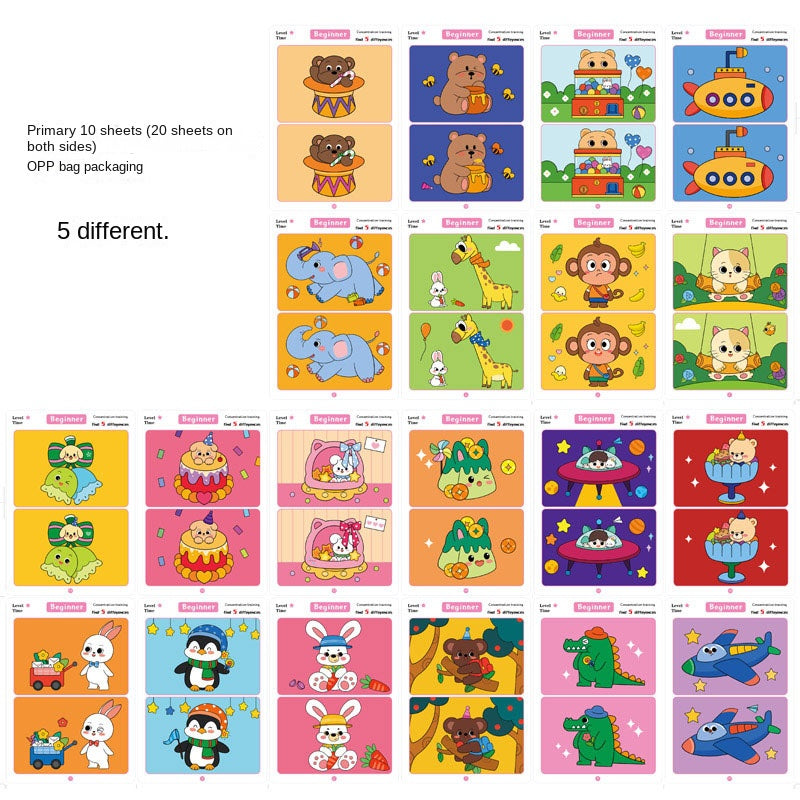 Spot the Difference Educational Card Game