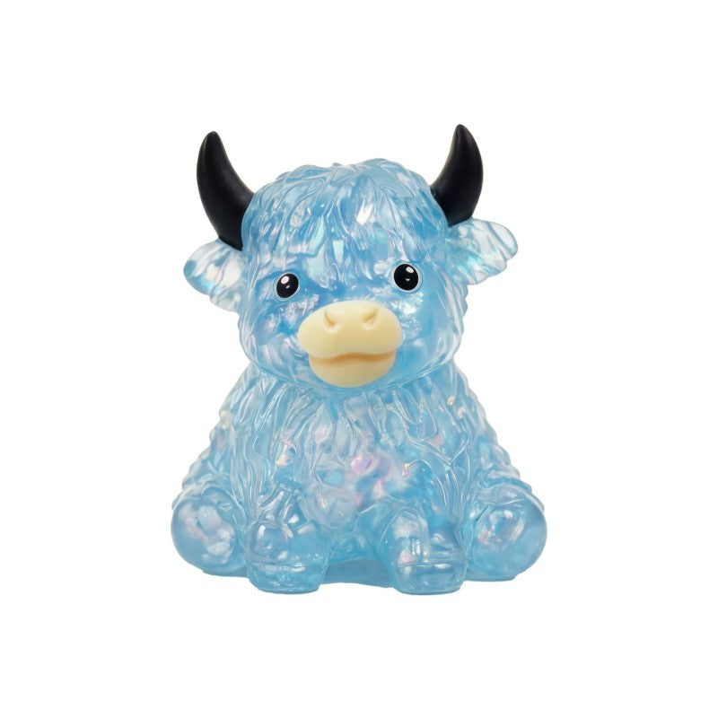 Glitter Highland Cow Sensory Squishy Toy