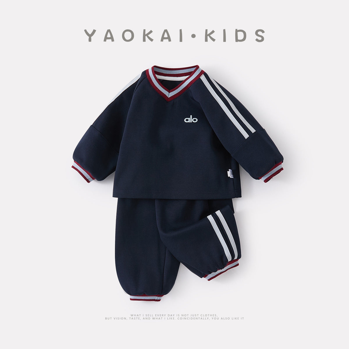 Toddler Boys Ribbon Sport Two-Piece Outfit Set