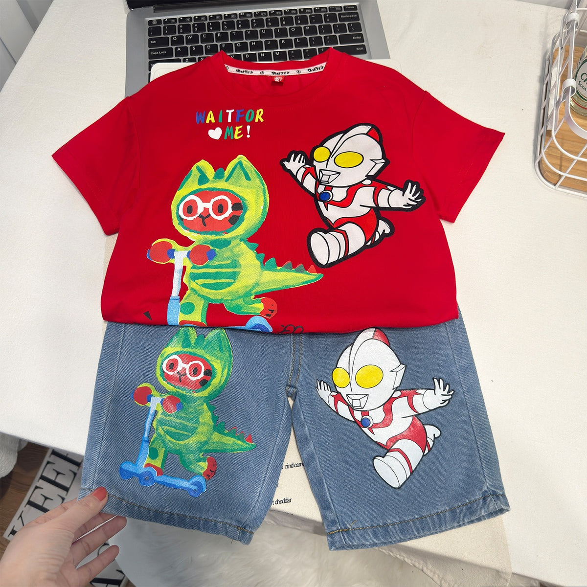 Boys' Cool Summer Short Sleeve Two-Piece Set