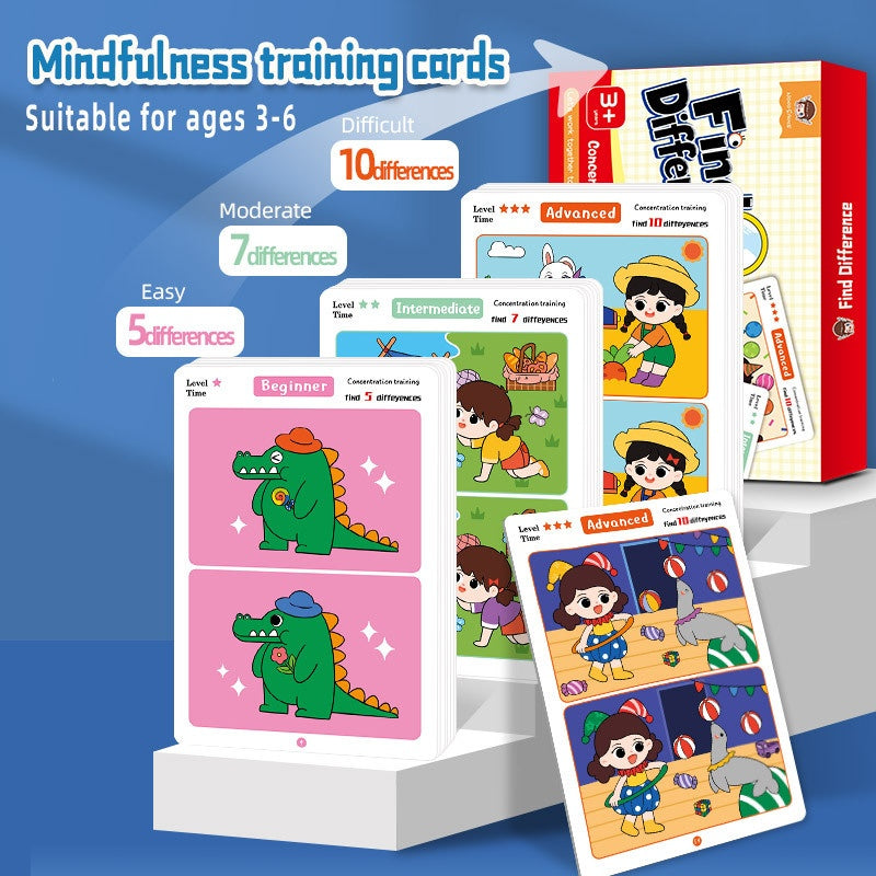 Spot the Difference Educational Card Game