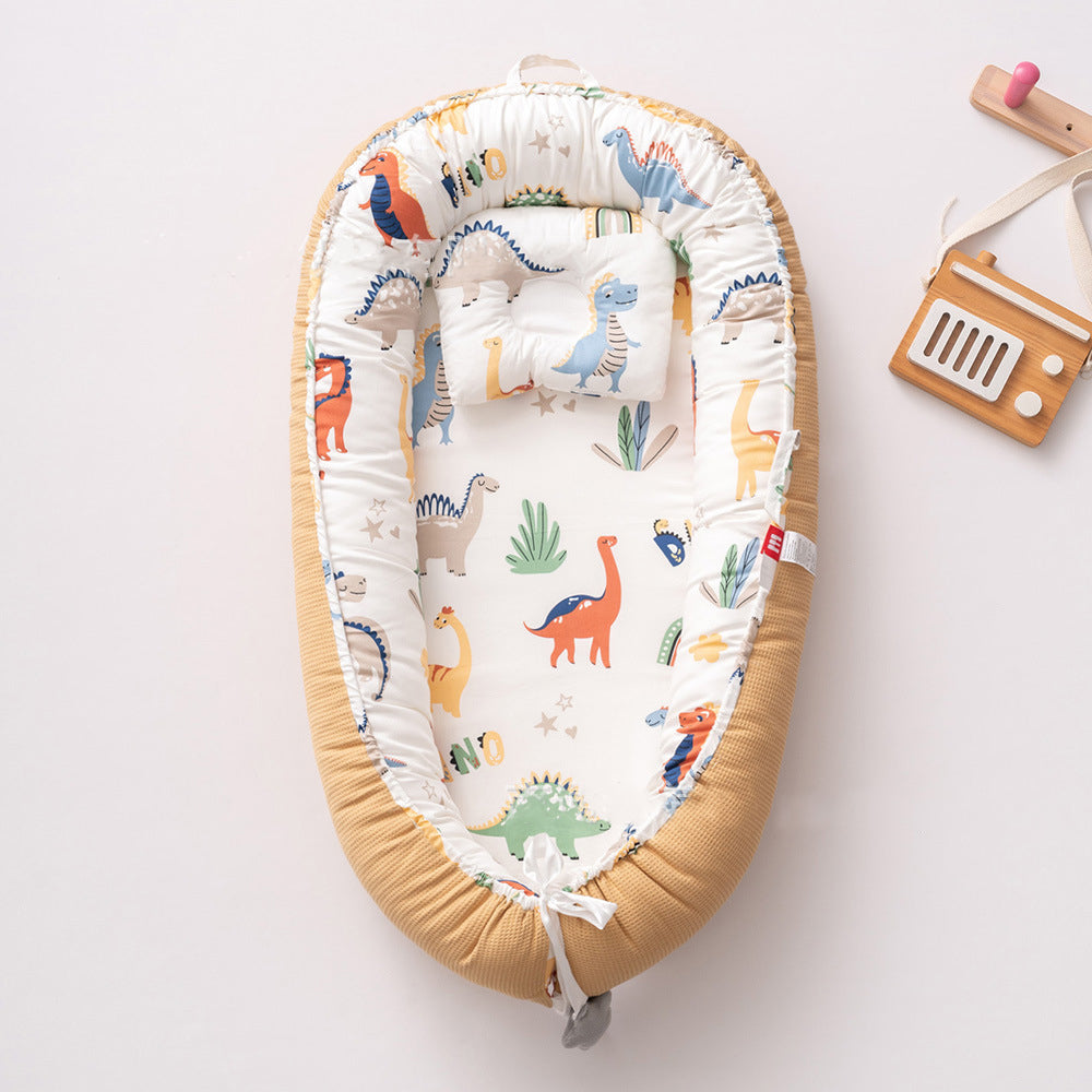 Portable Foldable Baby Crib with Removable & Washable Design