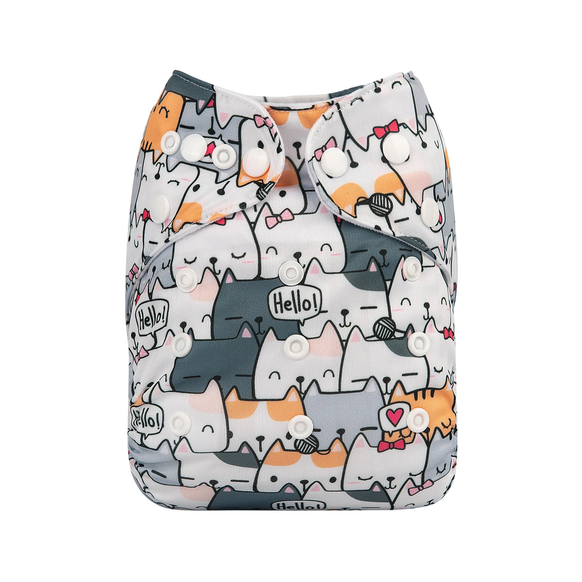 ALVABABY Reusable Adjustable Baby Cloth Diaper with Microfiber Insert