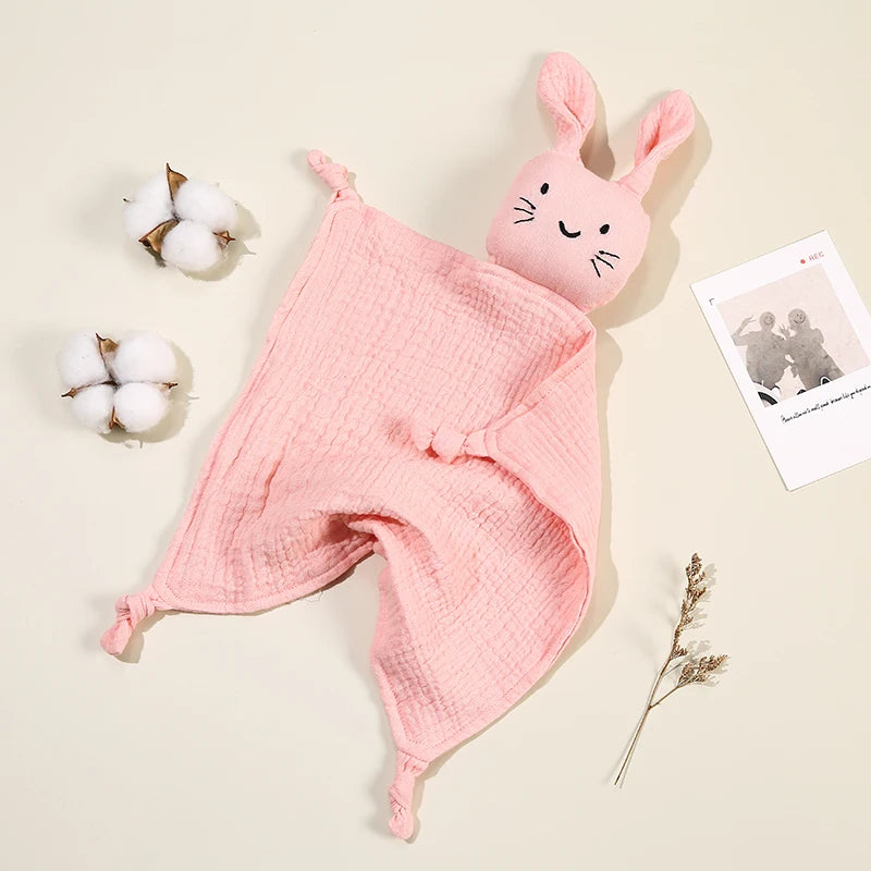 Baby Cartoon Rabbit Cotton Muslin Comforter