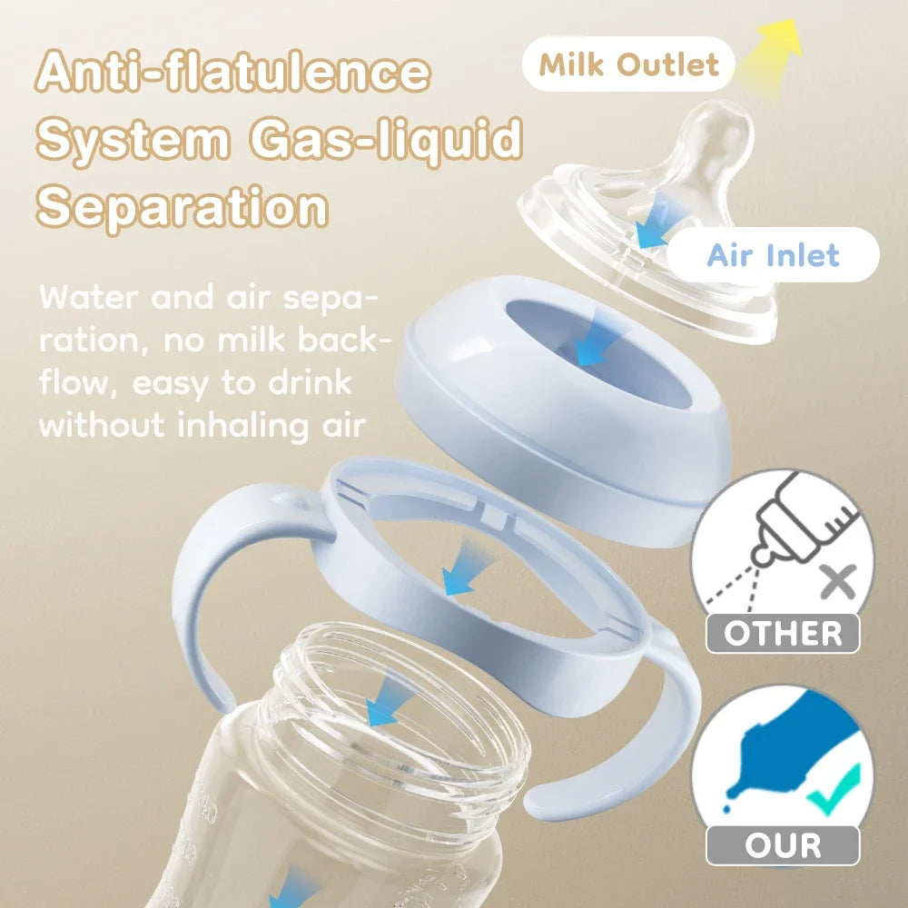 BubbaFlow™ 360° Anti-Colic Baby Bottle | BPA-Free, Leak-Resistant & Easy-Clean