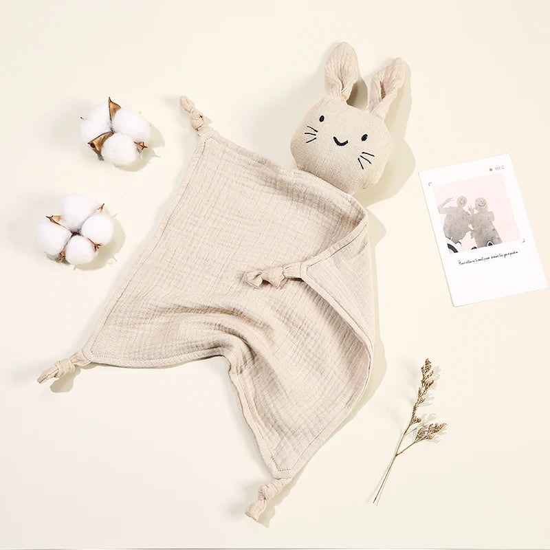 Baby Cartoon Rabbit Cotton Muslin Comforter