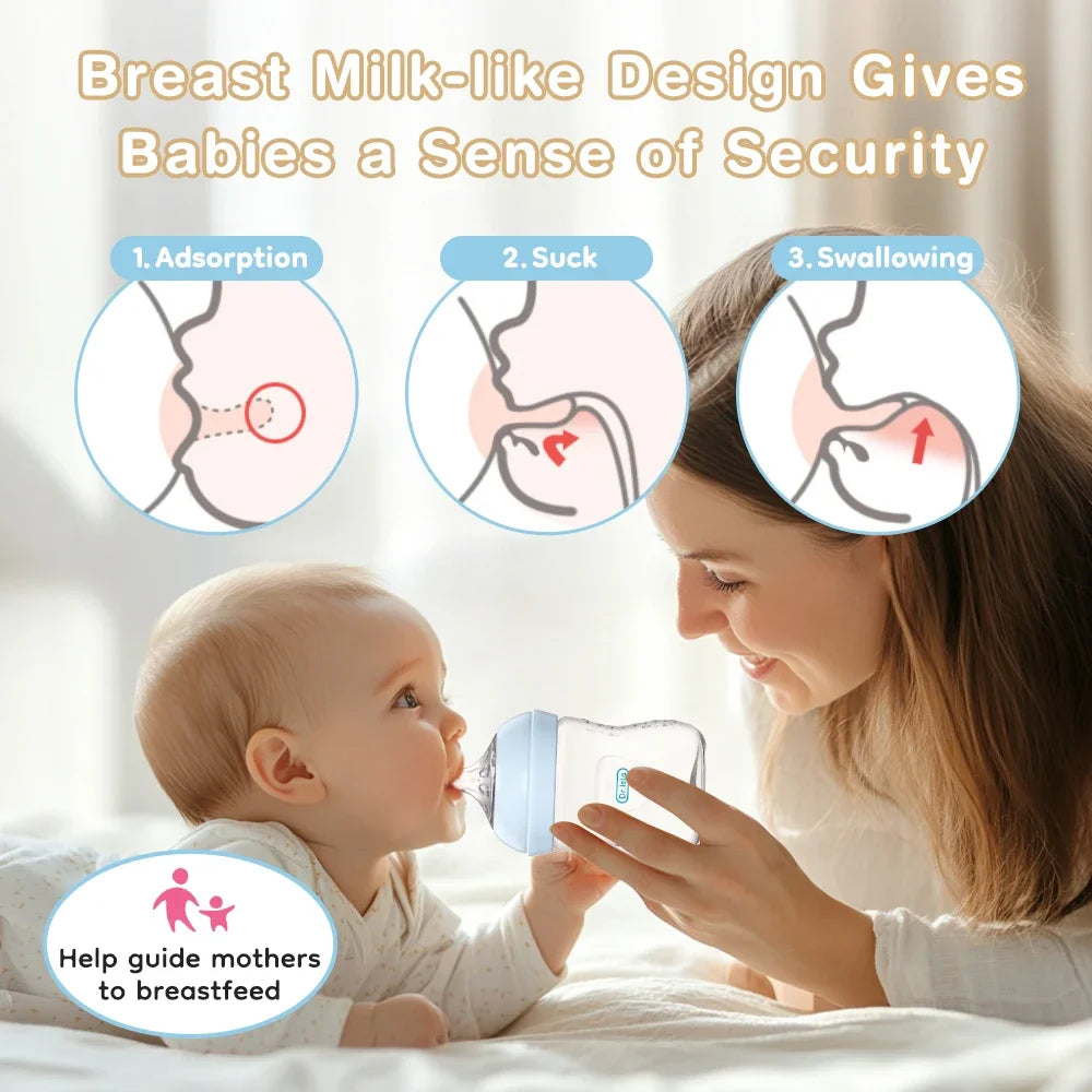 BubbaFlow™ 360° Anti-Colic Baby Bottle | BPA-Free, Leak-Resistant & Easy-Clean