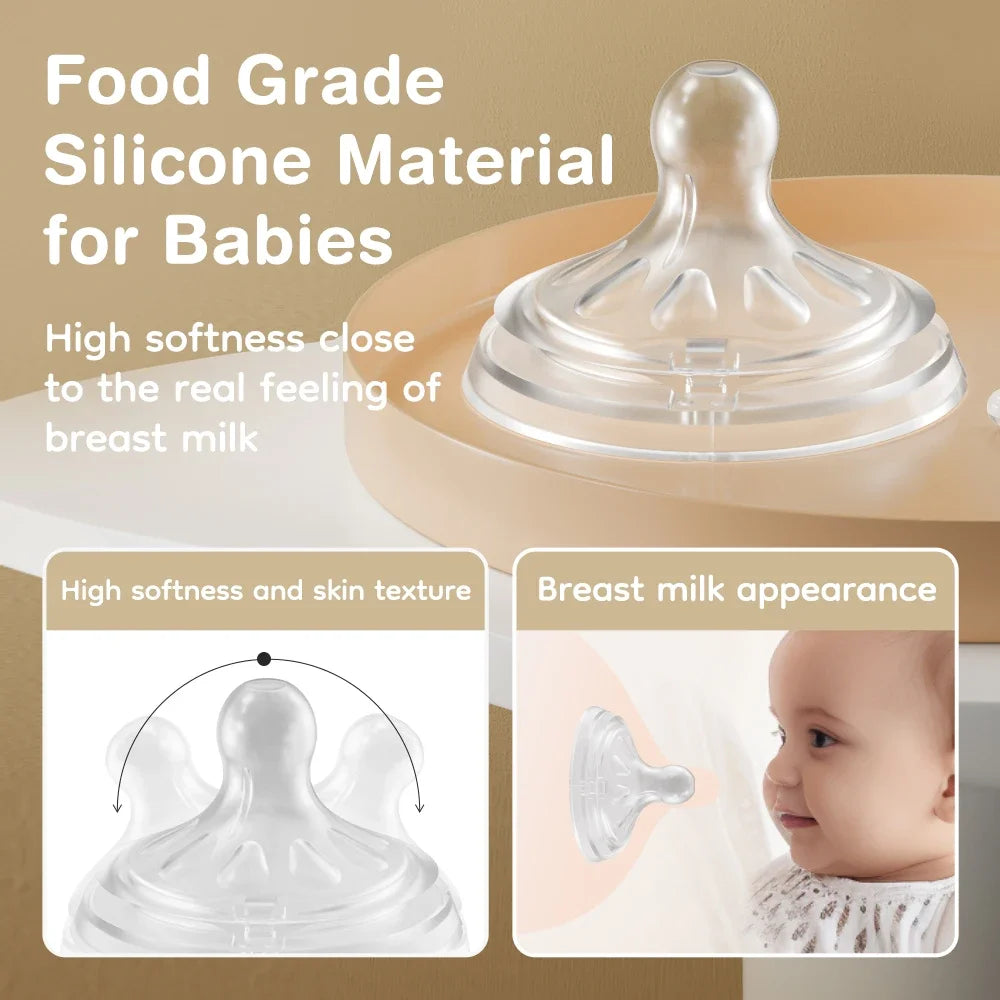 BubbaFlow™ 360° Anti-Colic Baby Bottle | BPA-Free, Leak-Resistant & Easy-Clean