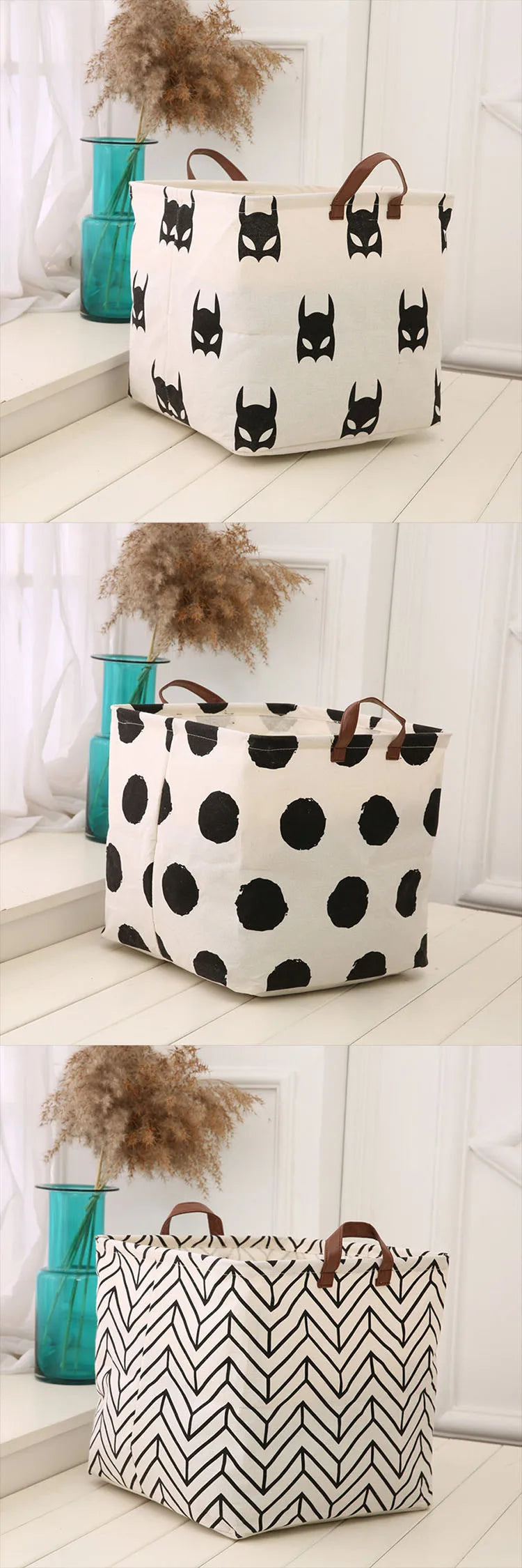 Household Fabric, Cotton, Linen, Dirty Clothes, Miscellaneous Items, Square Box, Folding Toy Storage Basket