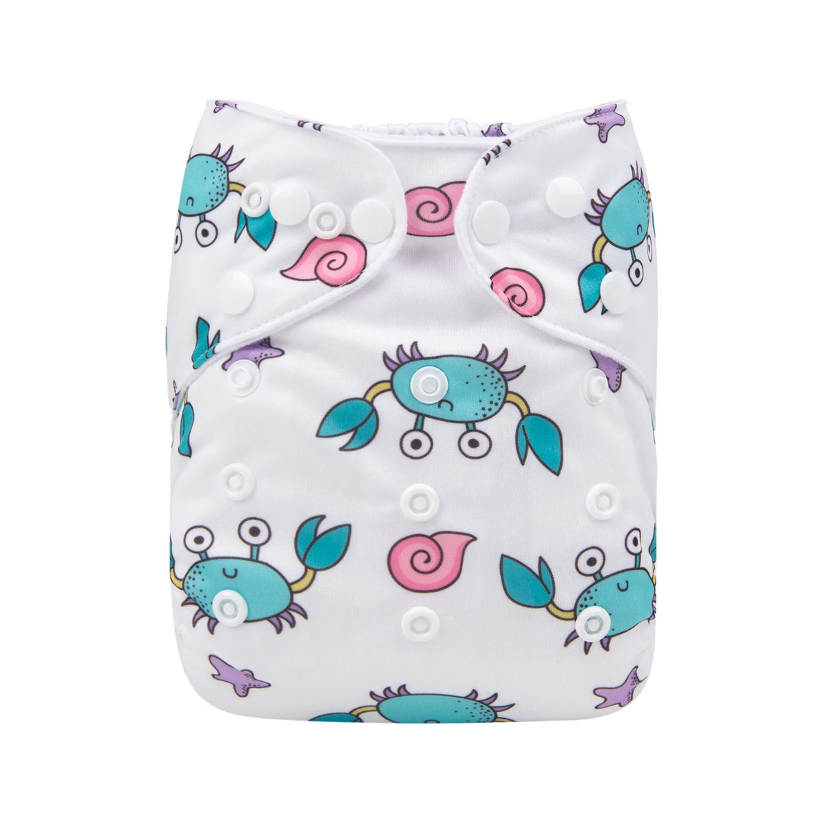 ALVABABY Reusable Adjustable Baby Cloth Diaper with Microfiber Insert