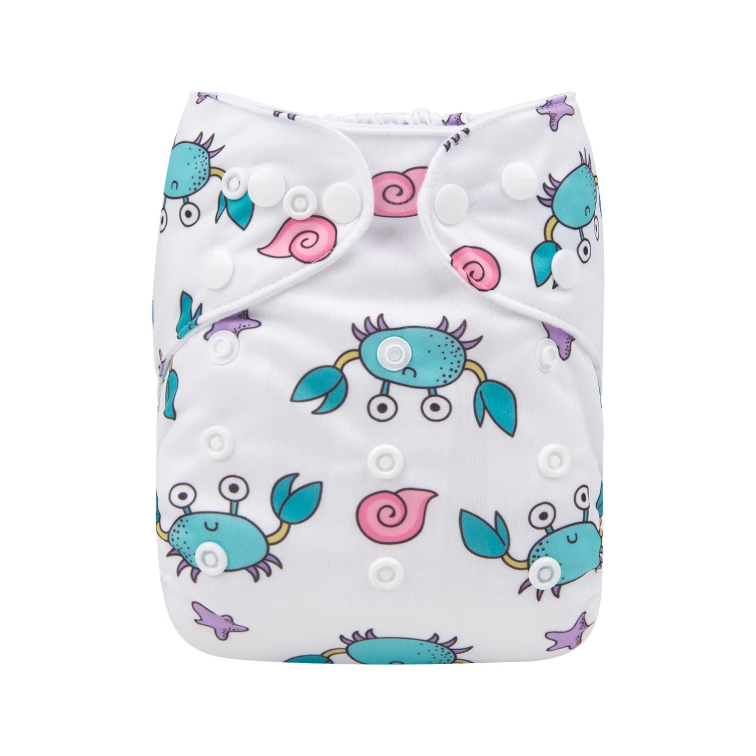 ALVABABY Reusable Adjustable Baby Cloth Diaper with Microfiber Insert