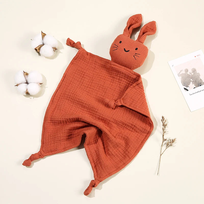Baby Cartoon Rabbit Cotton Muslin Comforter