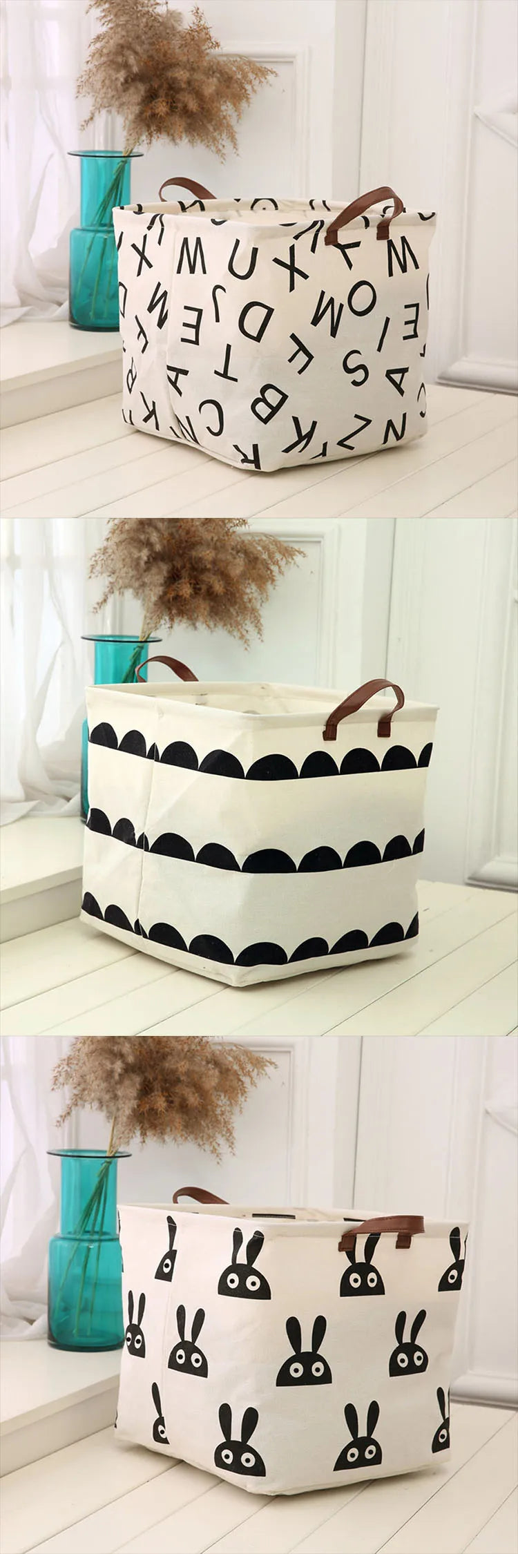 Household Fabric, Cotton, Linen, Dirty Clothes, Miscellaneous Items, Square Box, Folding Toy Storage Basket