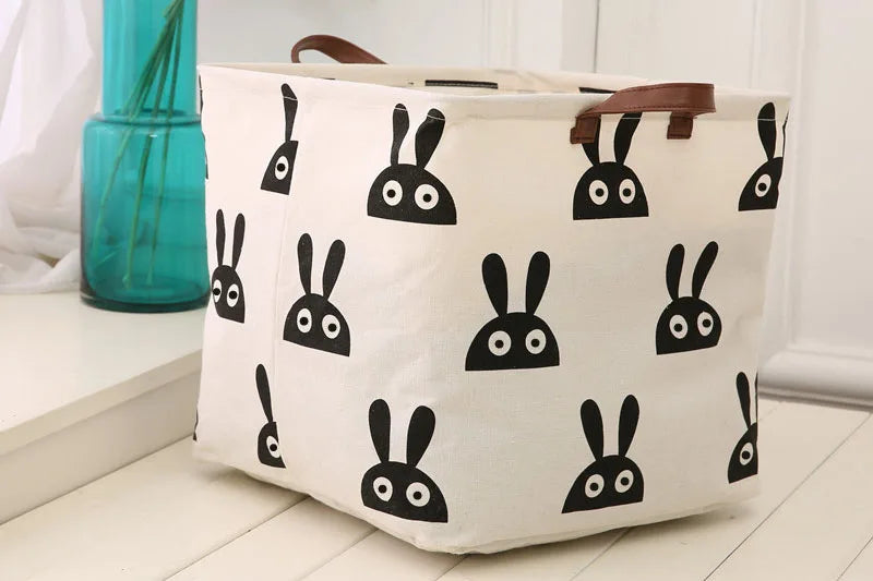 Household Fabric, Cotton, Linen, Dirty Clothes, Miscellaneous Items, Square Box, Folding Toy Storage Basket