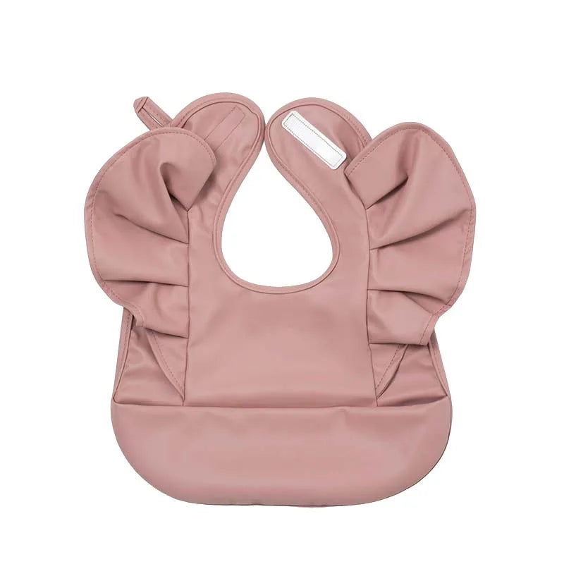 Waterproof Angel Wings Baby Feeding Bib with Food Pocket