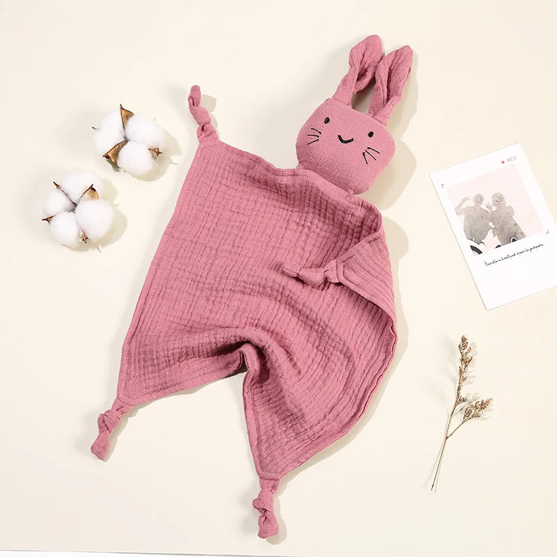 Baby Cartoon Rabbit Cotton Muslin Comforter