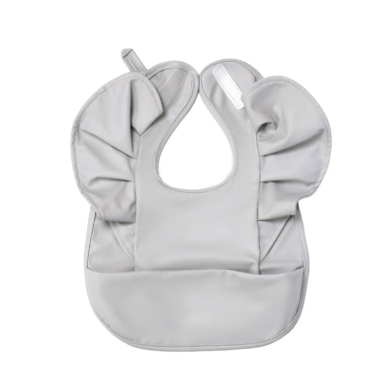 Waterproof Angel Wings Baby Feeding Bib with Food Pocket
