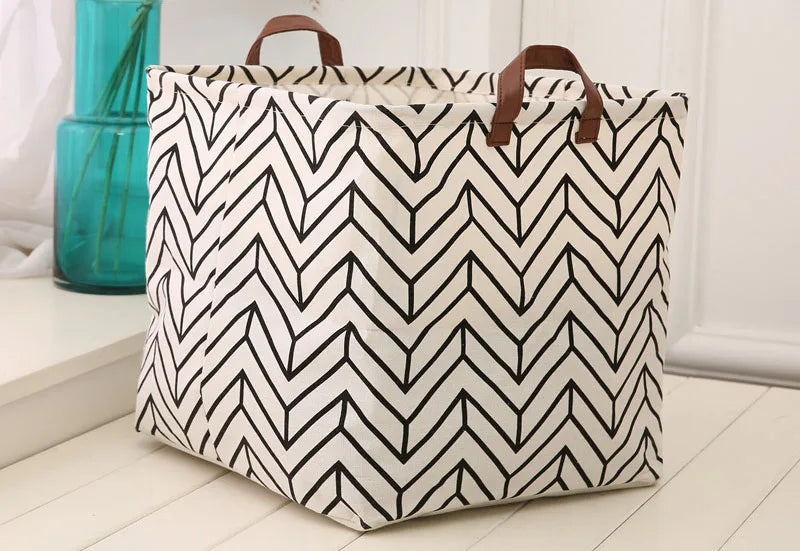 Household Fabric, Cotton, Linen, Dirty Clothes, Miscellaneous Items, Square Box, Folding Toy Storage Basket