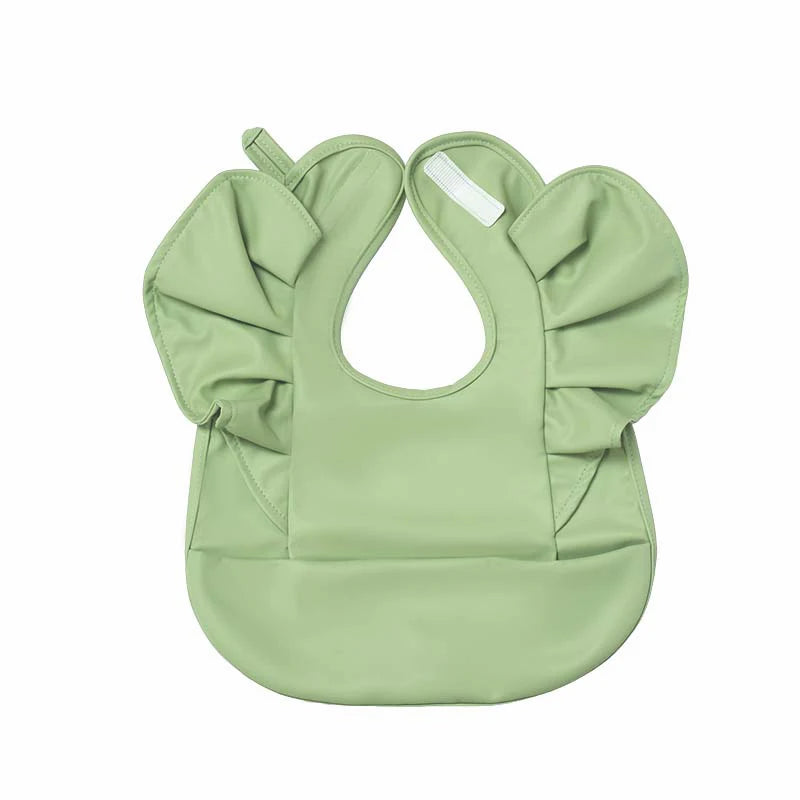 Waterproof Angel Wings Baby Feeding Bib with Food Pocket