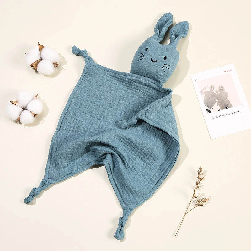 Baby Cartoon Rabbit Cotton Muslin Comforter