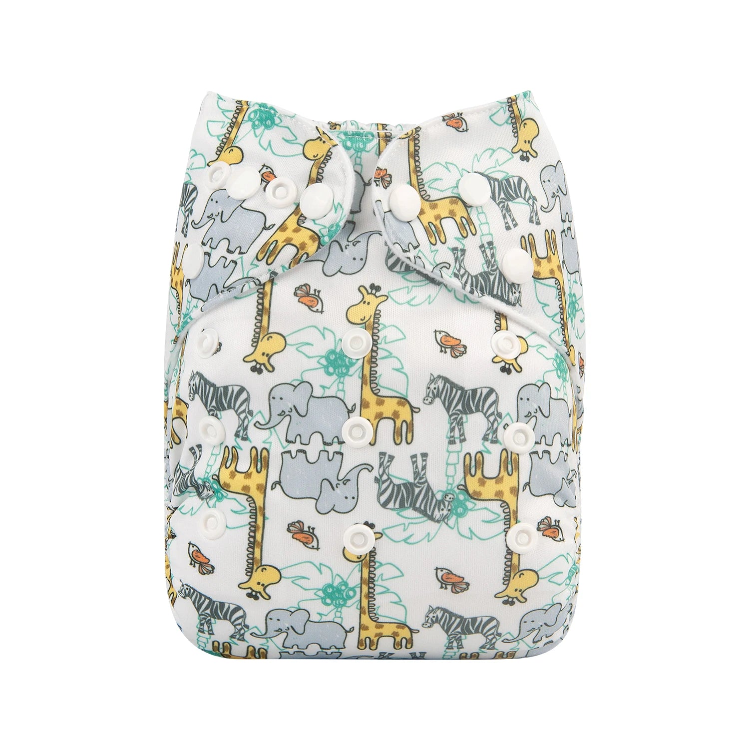 ALVABABY Reusable Adjustable Baby Cloth Diaper with Microfiber Insert