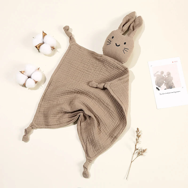 Baby Cartoon Rabbit Cotton Muslin Comforter