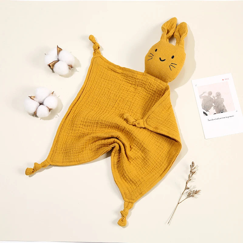 Baby Cartoon Rabbit Cotton Muslin Comforter