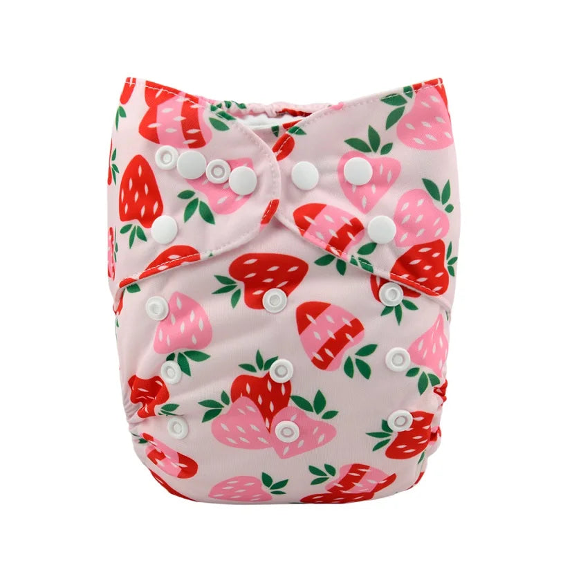 ALVABABY Reusable Adjustable Baby Cloth Diaper with Microfiber Insert