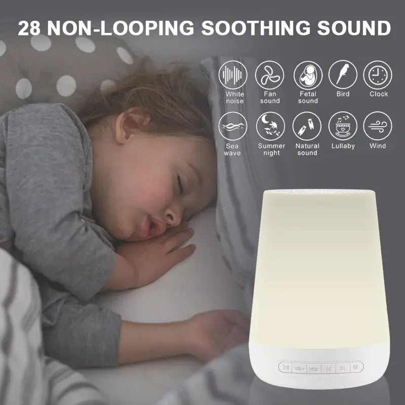 Smart White Noise Machine & Toddler Sleep Trainer with Night Light