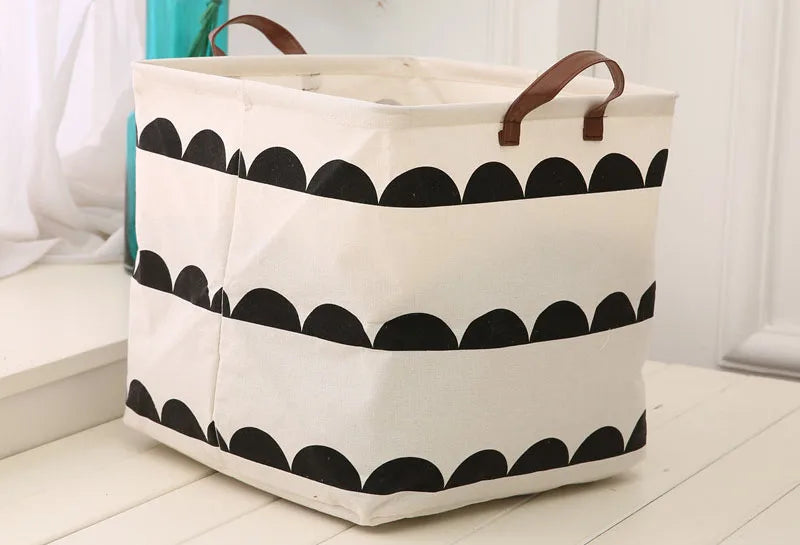 Household Fabric, Cotton, Linen, Dirty Clothes, Miscellaneous Items, Square Box, Folding Toy Storage Basket