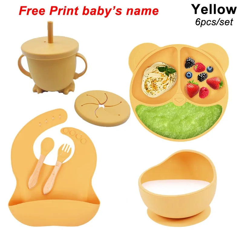 LittleBites™ Personalized 6-Piece Silicone Baby Feeding Set