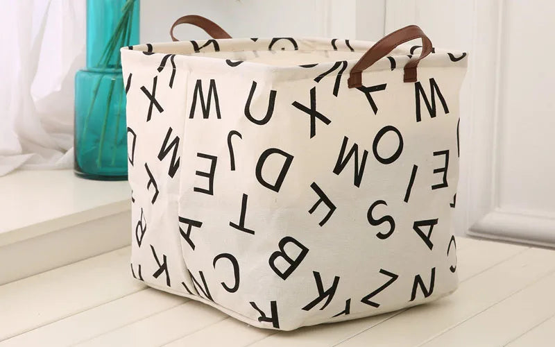 Household Fabric, Cotton, Linen, Dirty Clothes, Miscellaneous Items, Square Box, Folding Toy Storage Basket